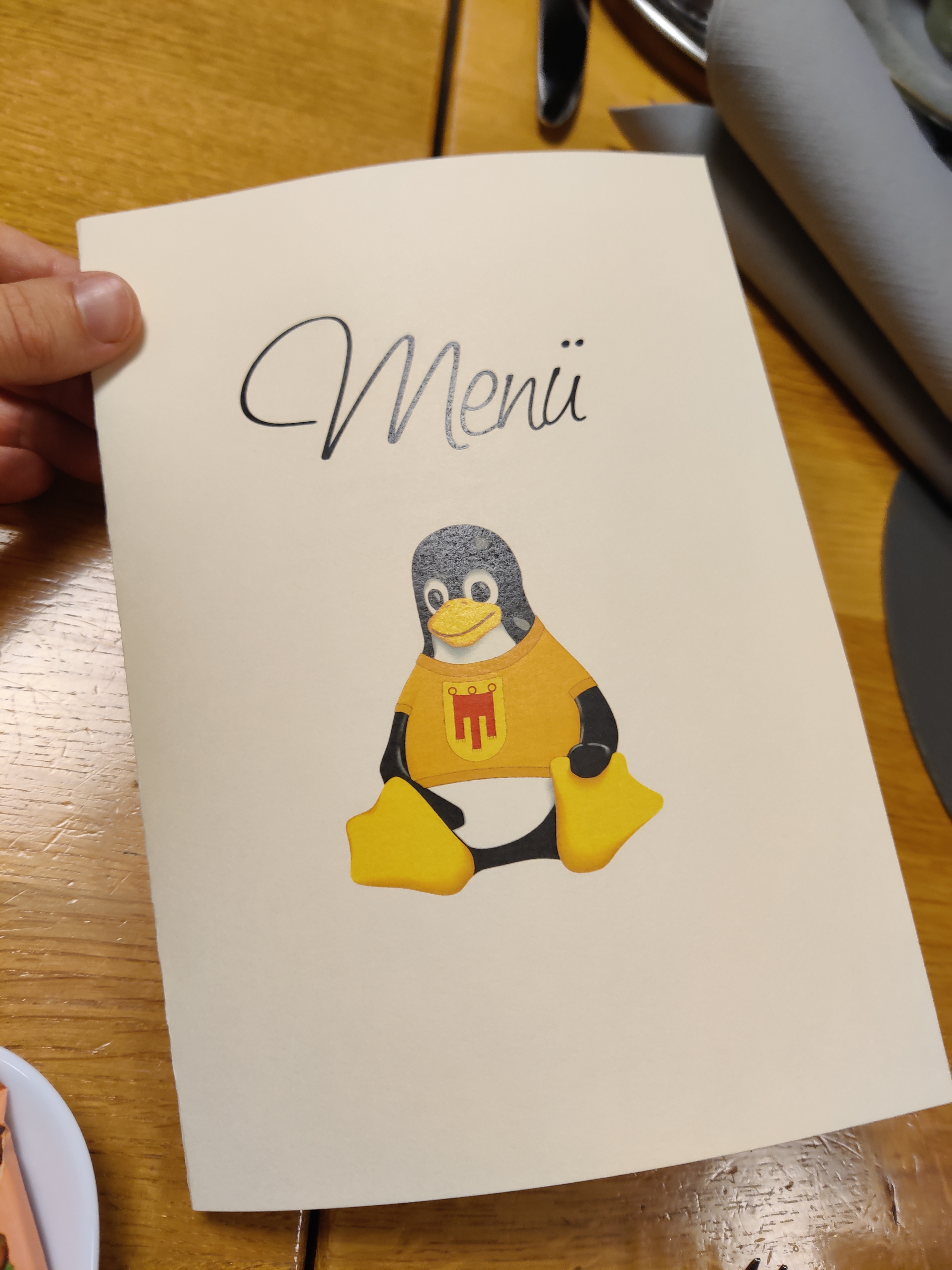 Linux Days dinner menu