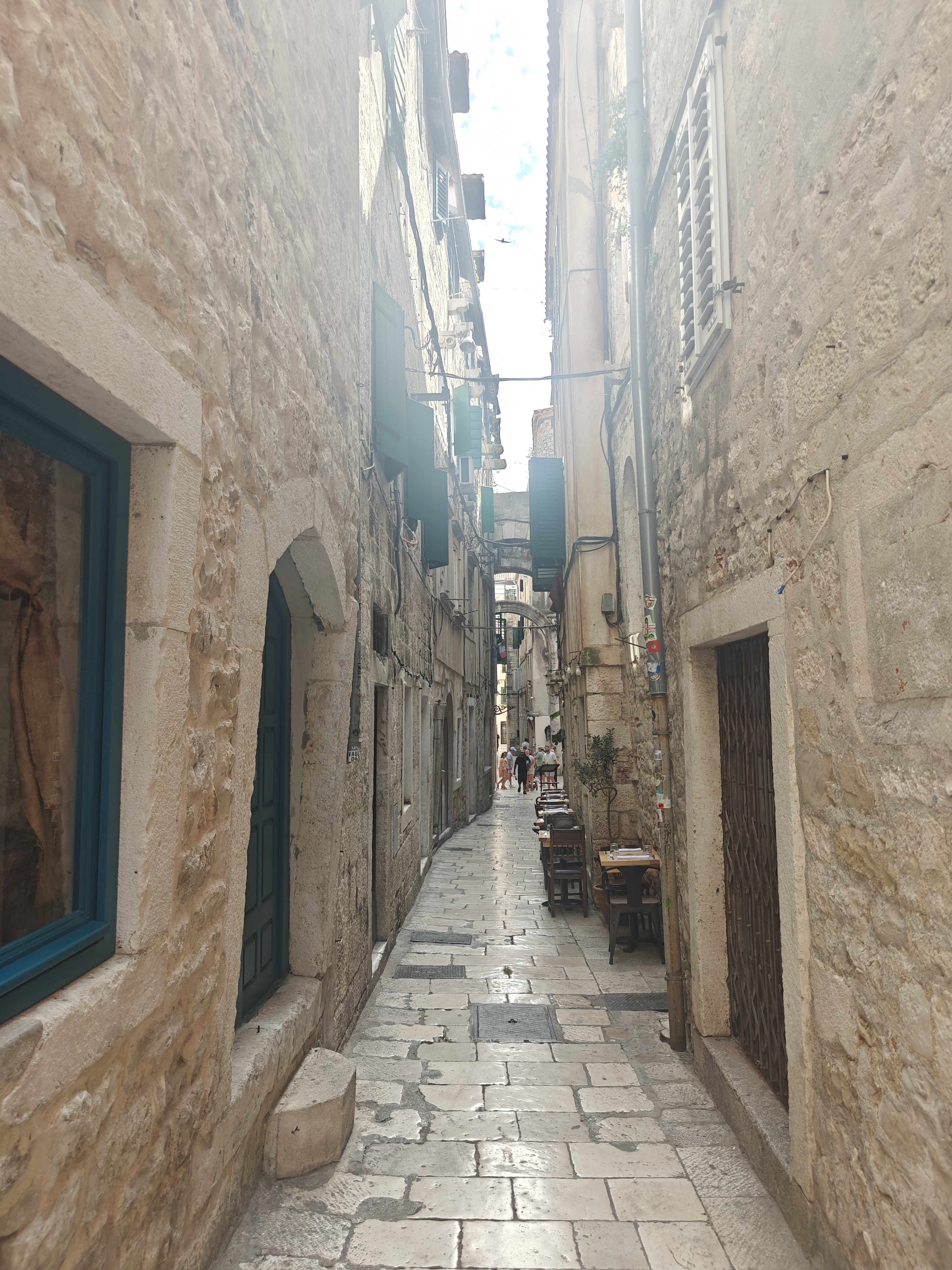 Small allway in the old town of Split