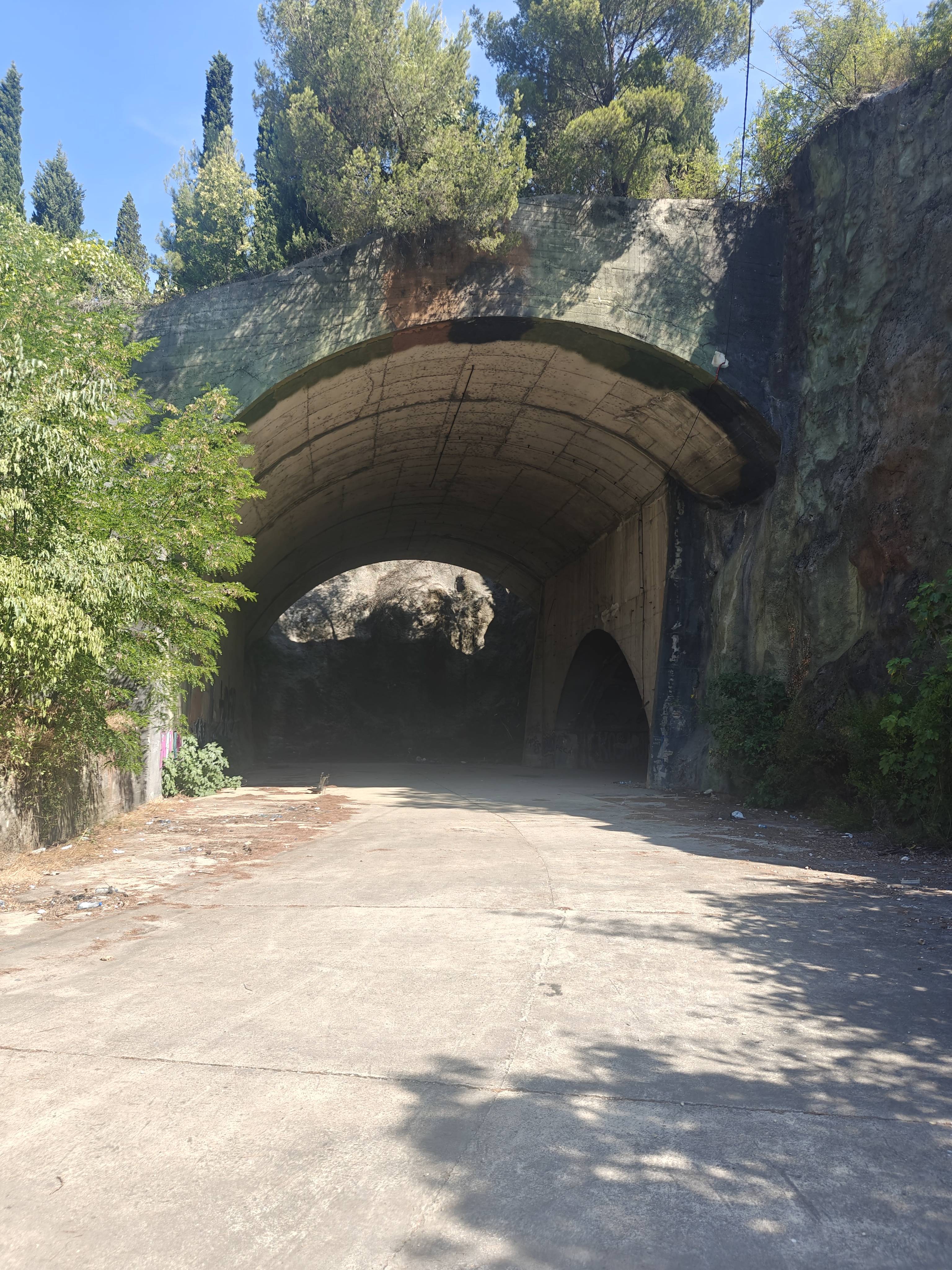 Bunker for airplanes build during the Yugoslavia time