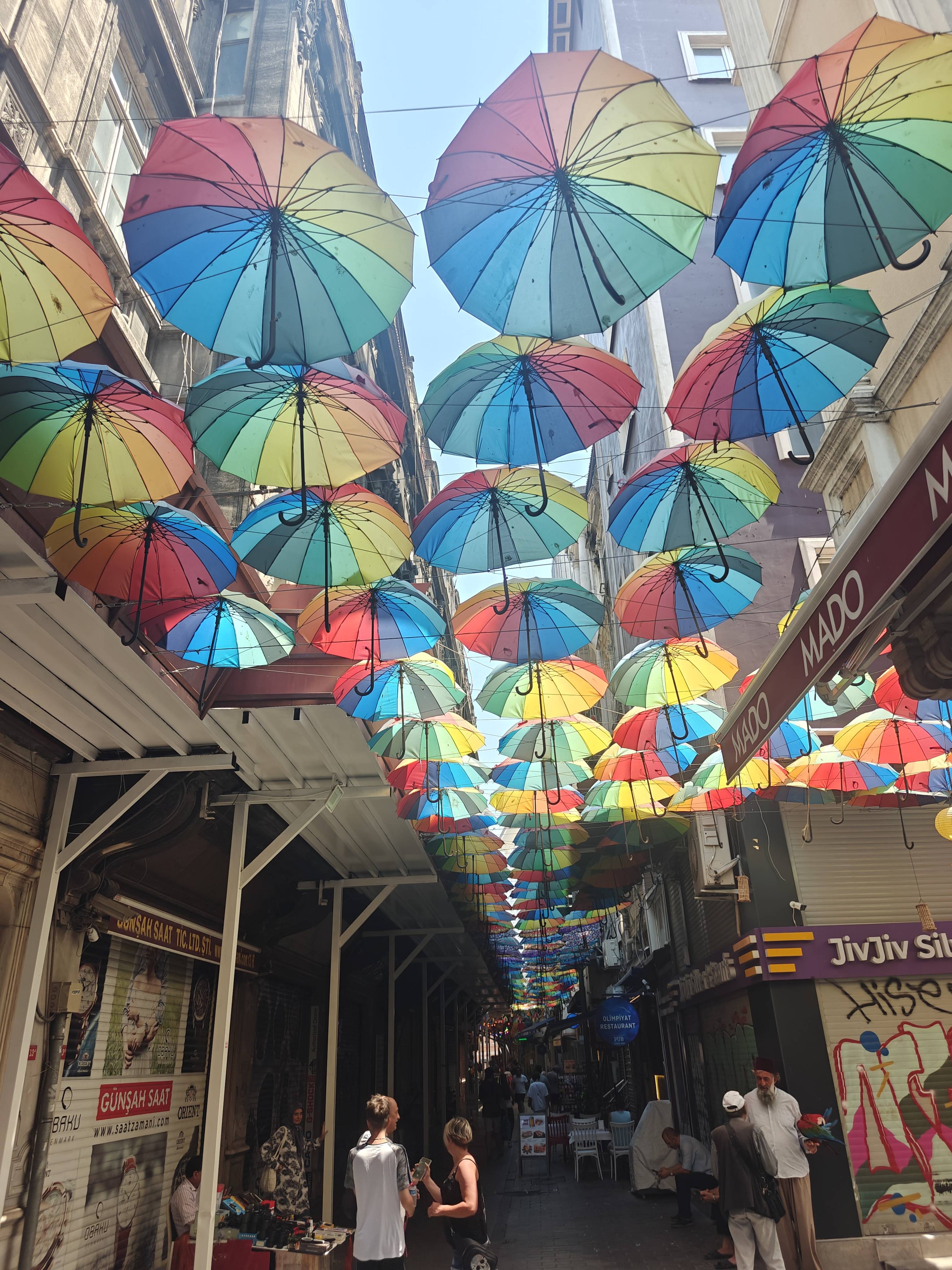 Famous umbrella street