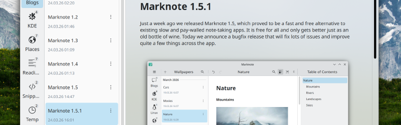 Featured image of post Marknote 1.6.0