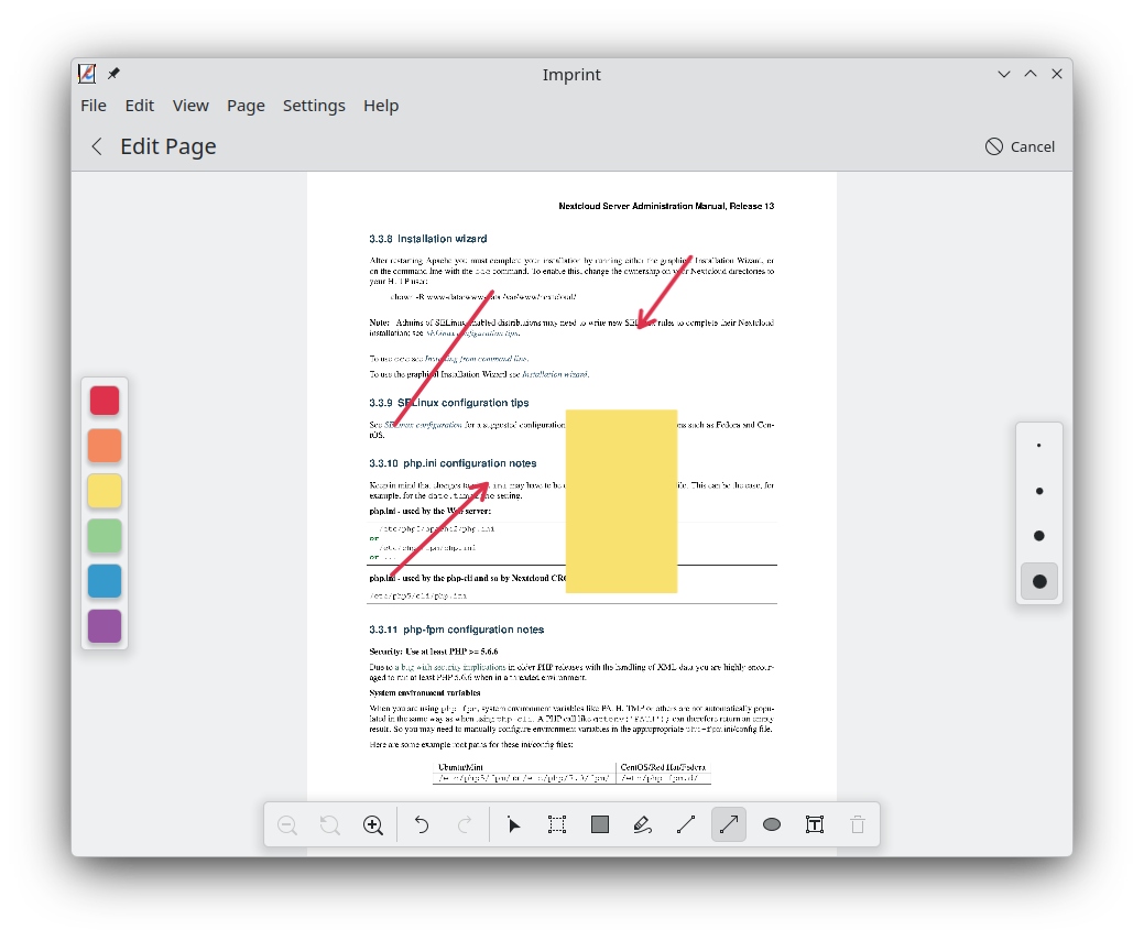 Annotation support